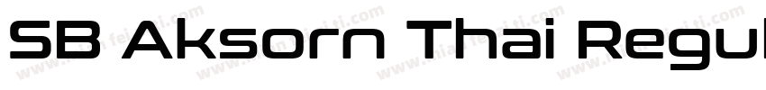 SB Aksorn Thai Regular字体转换